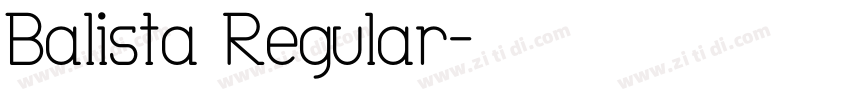 Balista Regular字体转换